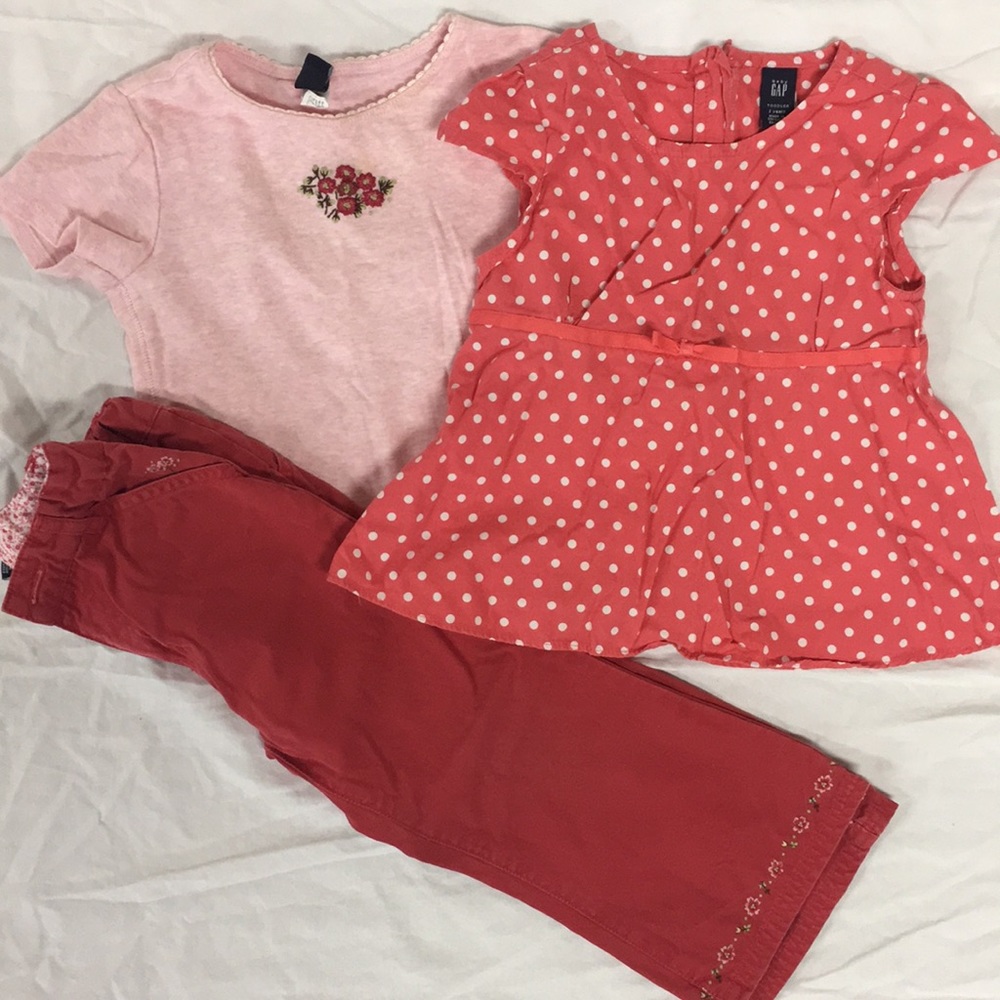 Baby Gap size 2. Matching outfits